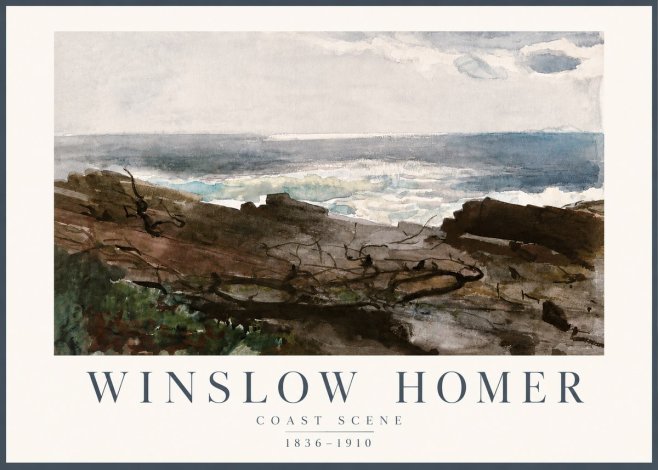 Winslow Homer Coast Scene No4 - Poszter