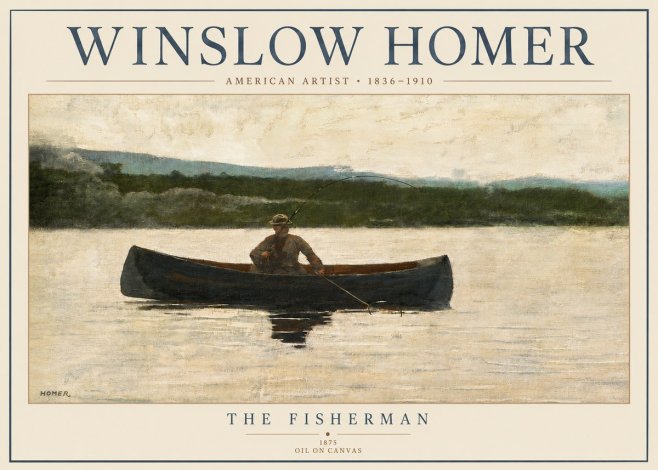 Winslow Homer The Fisherman No4 - Poszter