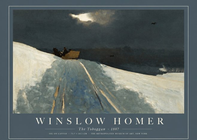 Winslow Homer The Toboggan No2 - Poszter