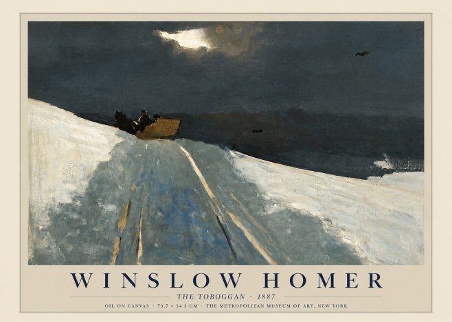 Winslow Homer The Toboggan No4 - Poszter