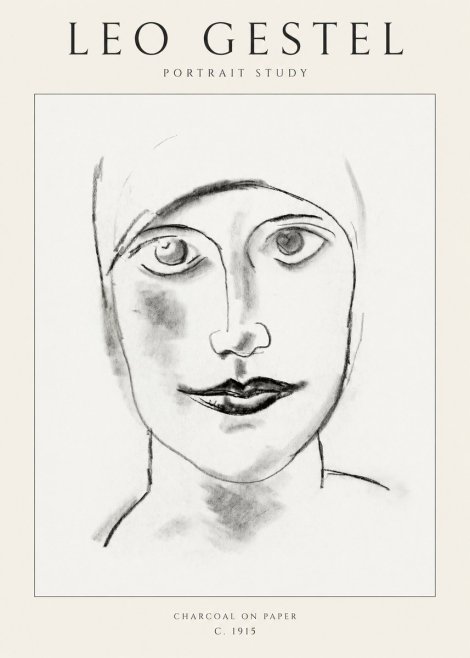 Leo Gestel Portrait Study I No1 - Poszter
