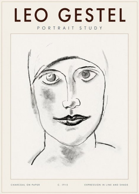 Leo Gestel Portrait Study I No4 - Poszter