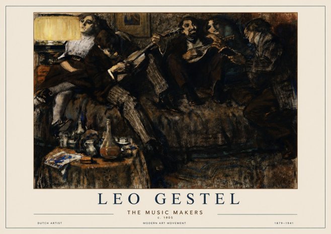 Leo Gestel The Music Makers No3 - Poszter