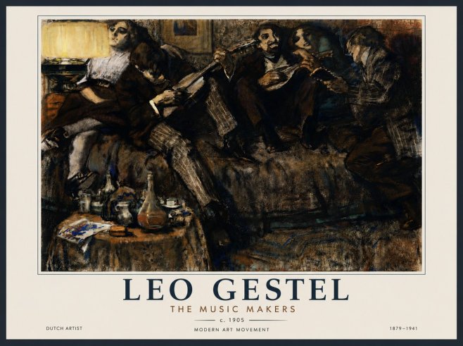 Leo Gestel The Music Makers No6 - Poszter