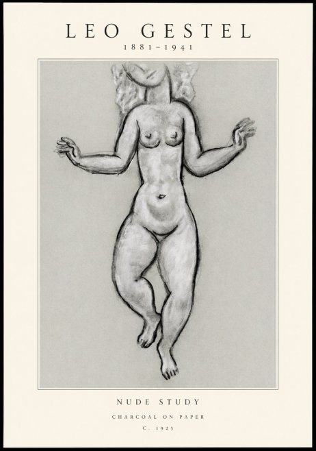 Leo Gestel Nude Study No1 - Poszter