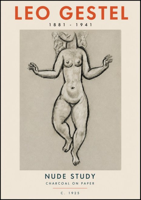 Leo Gestel Nude Study No2 - Poszter