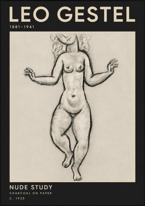 Leo Gestel Nude Study No3 - Poszter