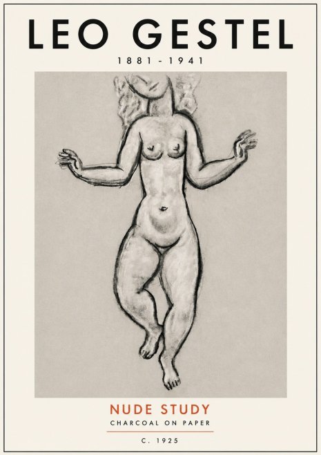 Leo Gestel Nude Study No5 - Poszter
