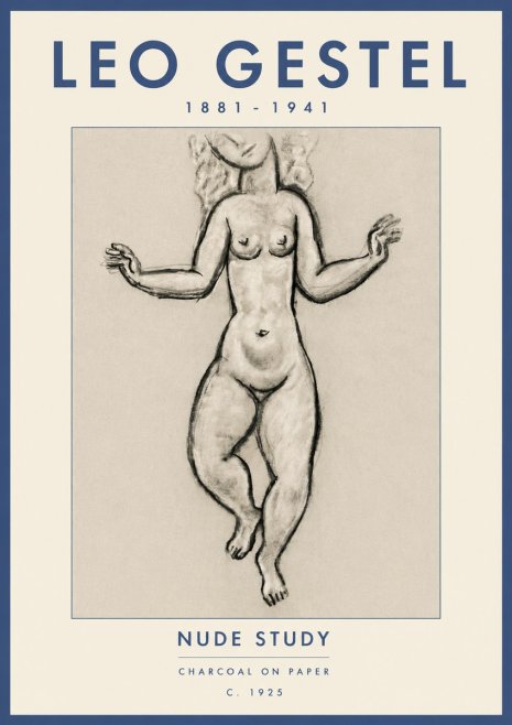 Leo Gestel Nude Study No6 - Poszter