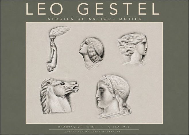 Leo Gestel Studies of Antique Motifs No2 - Poszter