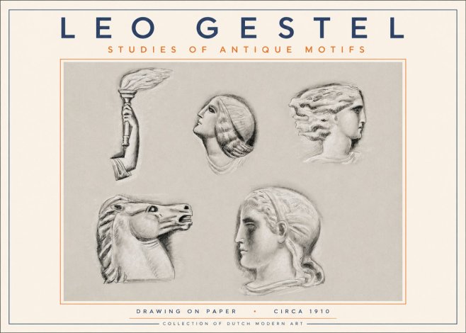 Leo Gestel Studies of Antique Motifs No3 - Poszter