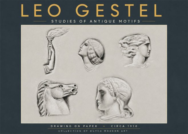Leo Gestel Studies of Antique Motifs No5 - Poszter