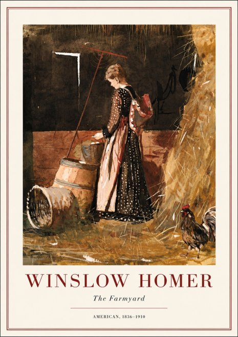 Winslow Homer The Farmyard No3 - Poszter