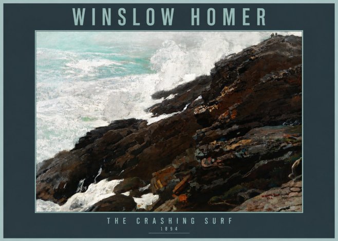 Winslow Homer The Crashing Surf No2 - Poszter