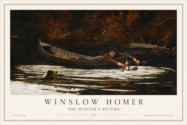 Winslow Homer The Hunter's Return No3 - Poszter