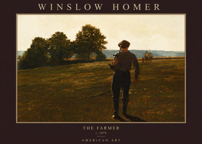 Winslow Homer The Farmer No2 - Poszter