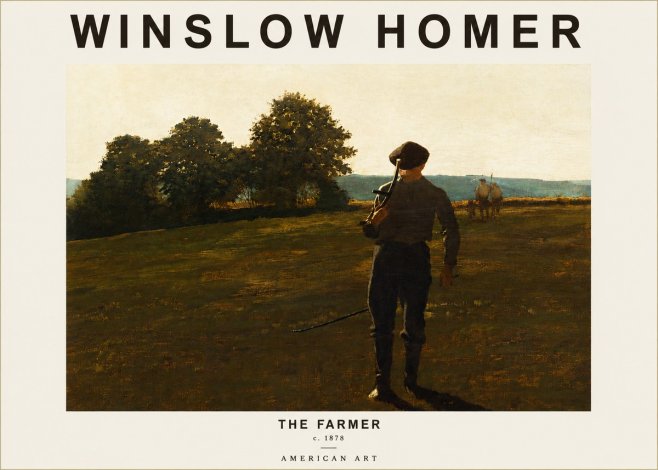 Winslow Homer The Farmer No3 - Poszter