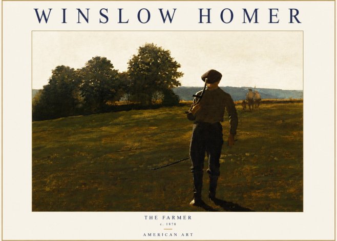 Winslow Homer The Farmer No4 - Poszter
