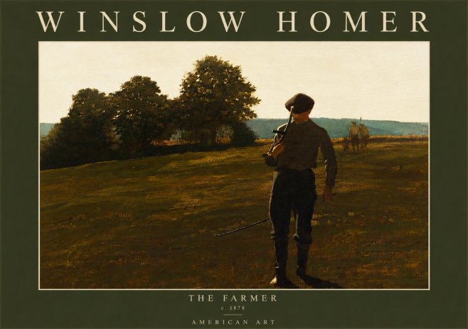 Winslow Homer The Farmer No6 - Poszter