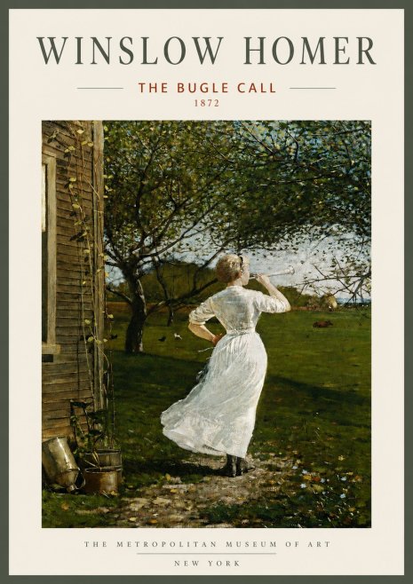 Winslow Homer The Bugle Call No3 - Poszter