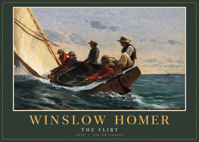 Winslow Homer The Flirt No2 - Poszter