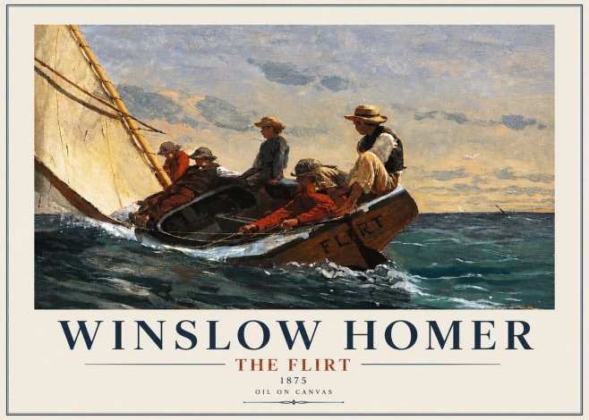 Winslow Homer The Flirt No4 - Poszter