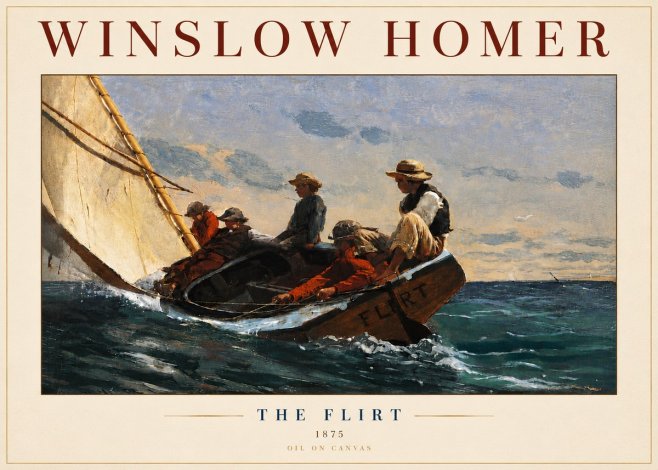 Winslow Homer The Flirt No5 - Poszter