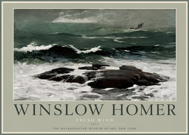 Winslow Homer Fresh Wind No2 - Poszter