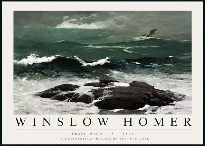 Winslow Homer Fresh Wind No3 - Poszter