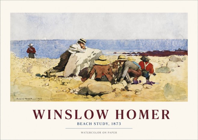 Winslow Homer Beach Study No3 - Poszter