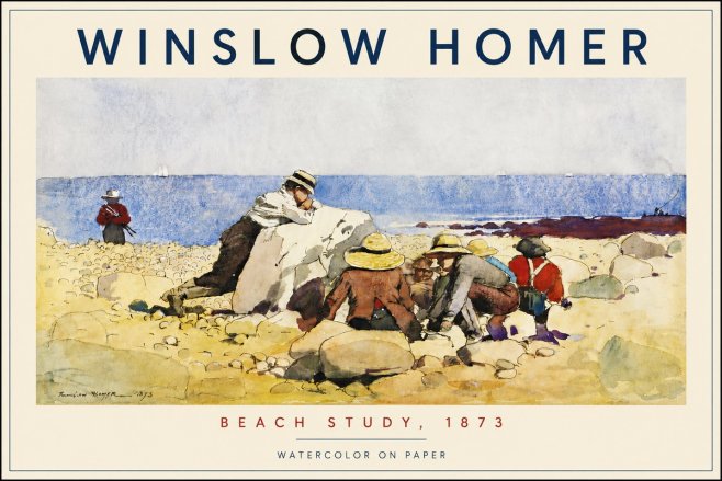 Winslow Homer Beach Study No4 - Poszter
