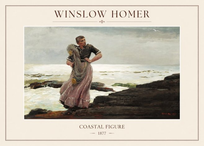 Winslow Homer Coastal Figure No1 - Poszter