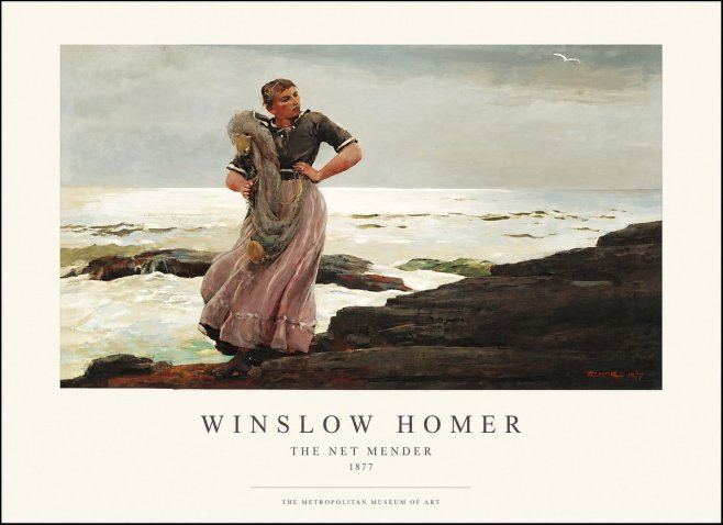 Winslow Homer Coastal Figure No2 - Poszter