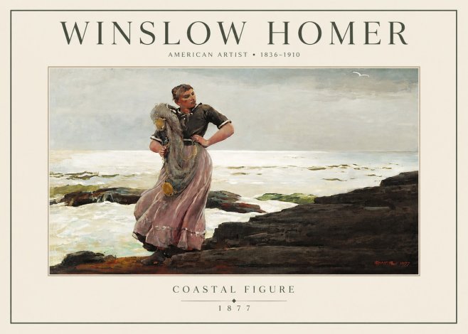 Winslow Homer Coastal Figure No3 - Poszter