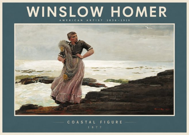Winslow Homer Coastal Figure No4 - Poszter