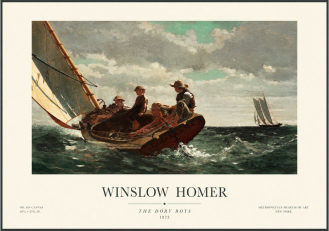 Winslow Homer The Dory Boys No1 - Poszter