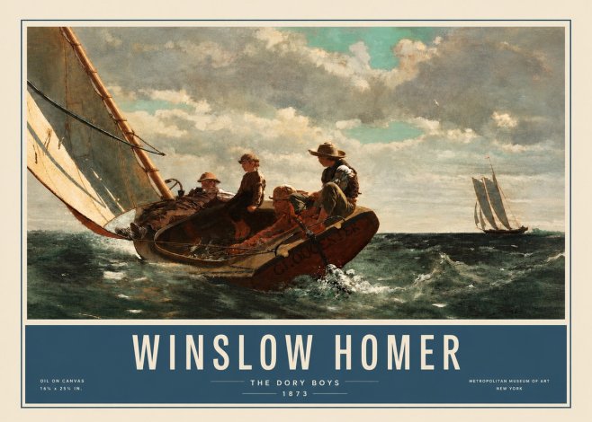 Winslow Homer The Dory Boys No3 - Poszter