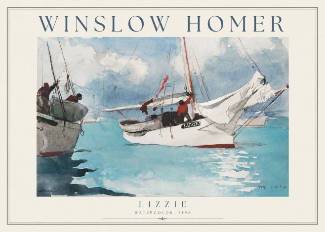 Winslow Homer Lizzie No1 - Poszter