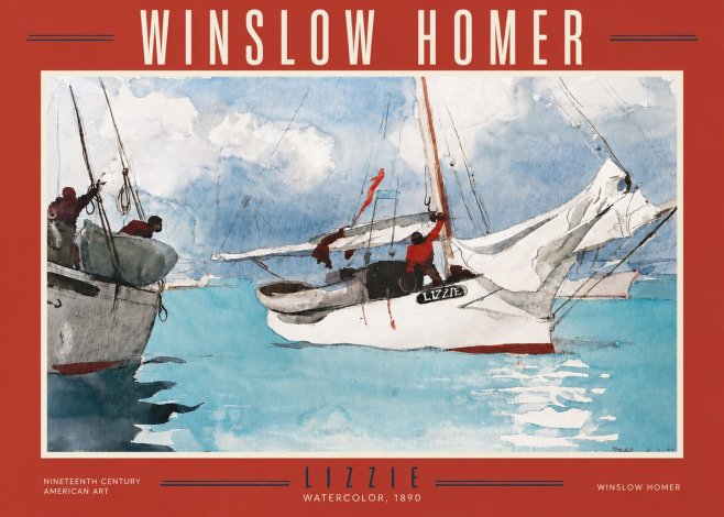 Winslow Homer Lizzie No5 - Poszter