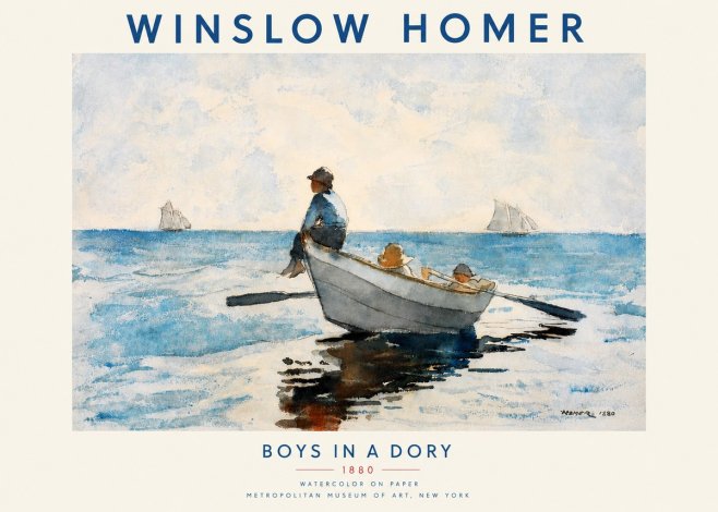 Winslow Homer Boys in a Dory I No3 - Poszter