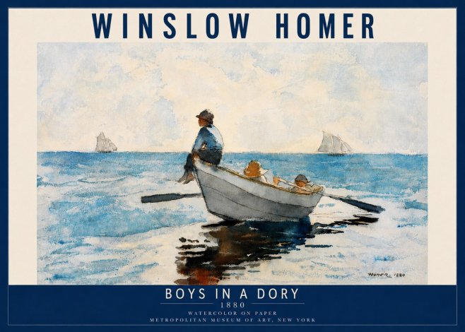 Winslow Homer Boys in a Dory I No4 - Poszter