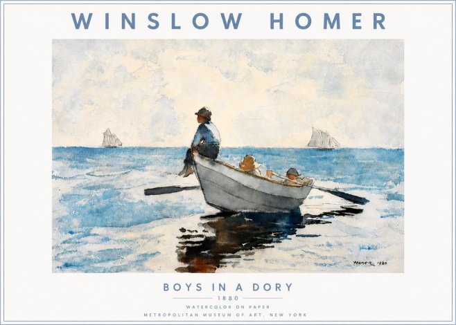 Winslow Homer Boys in a Dory I No5 - Poszter