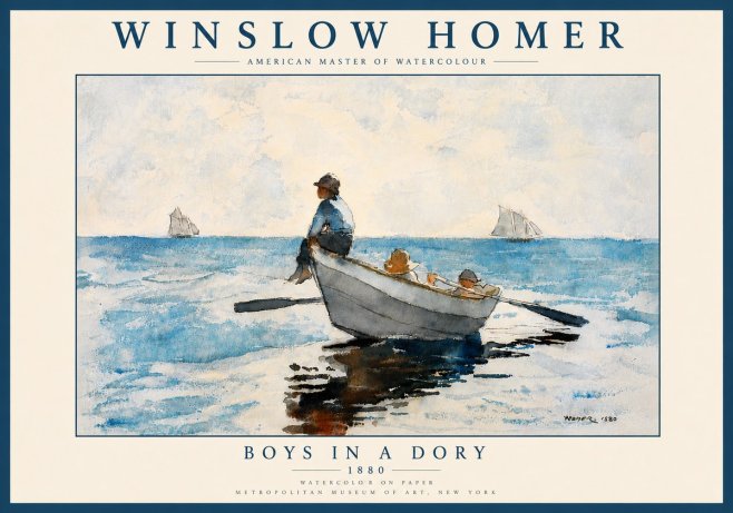 Winslow Homer Boys in a Dory I No6 - Poszter