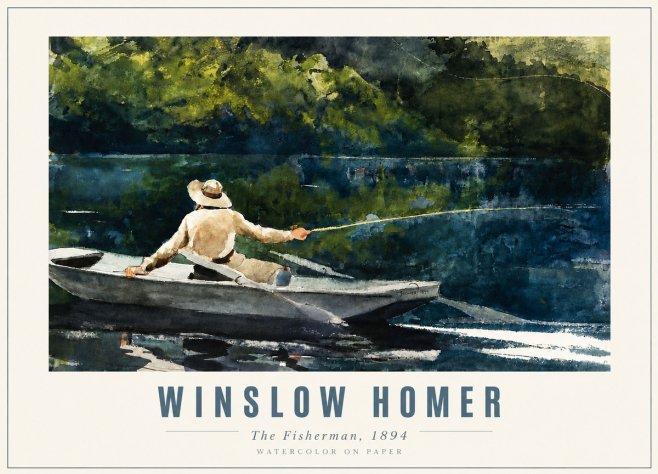 Winslow Homer The Fisherman, 1894 No3 - Poszter