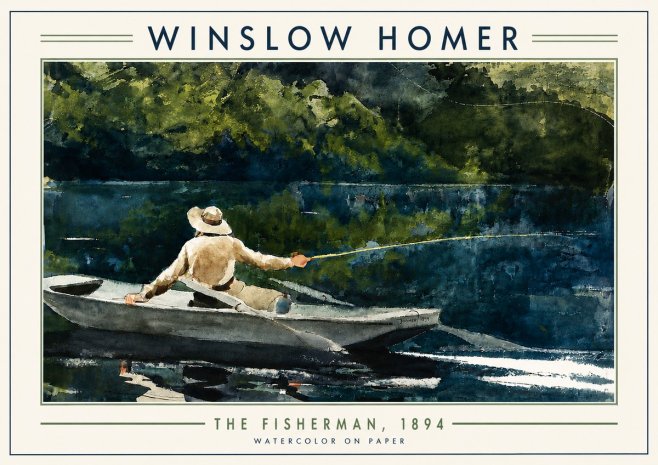 Winslow Homer The Fisherman, 1894 No4 - Poszter