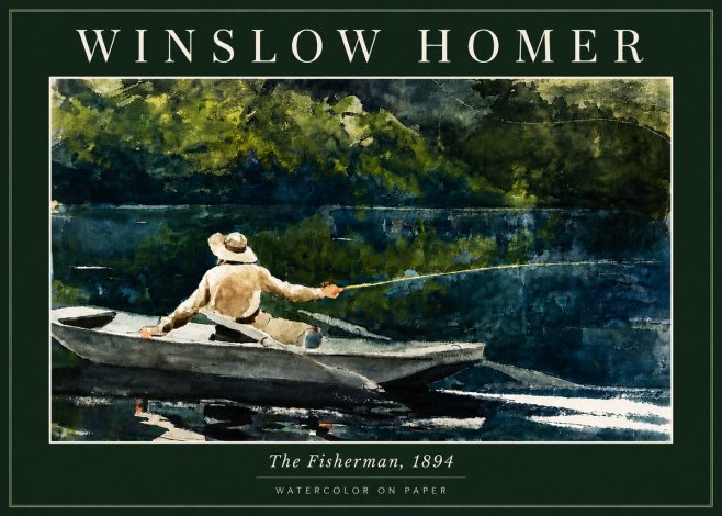 Winslow Homer The Fisherman, 1894 No5 - Poszter
