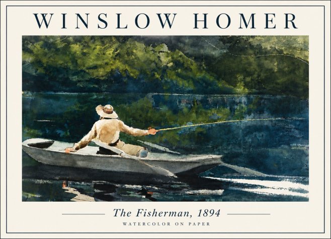 Winslow Homer The Fisherman, 1894 No6 - Poszter