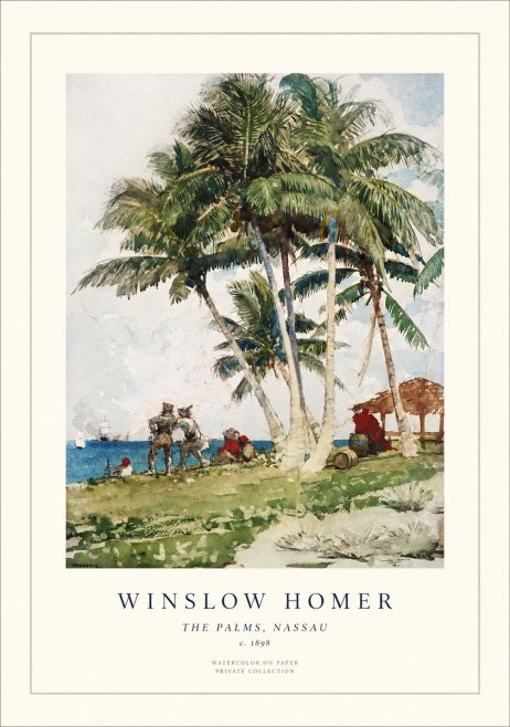 Winslow Homer The Palms, Nassau No1 - Poszter