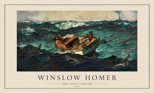Winslow Homer The Gulf Stream No1 - Poszter