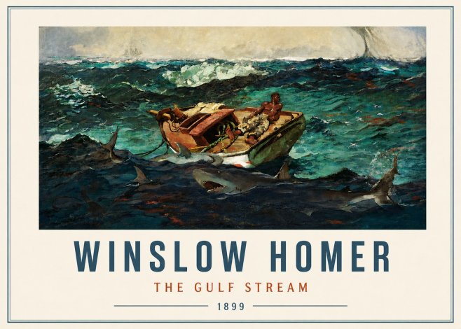 Winslow Homer The Gulf Stream No3 - Poszter